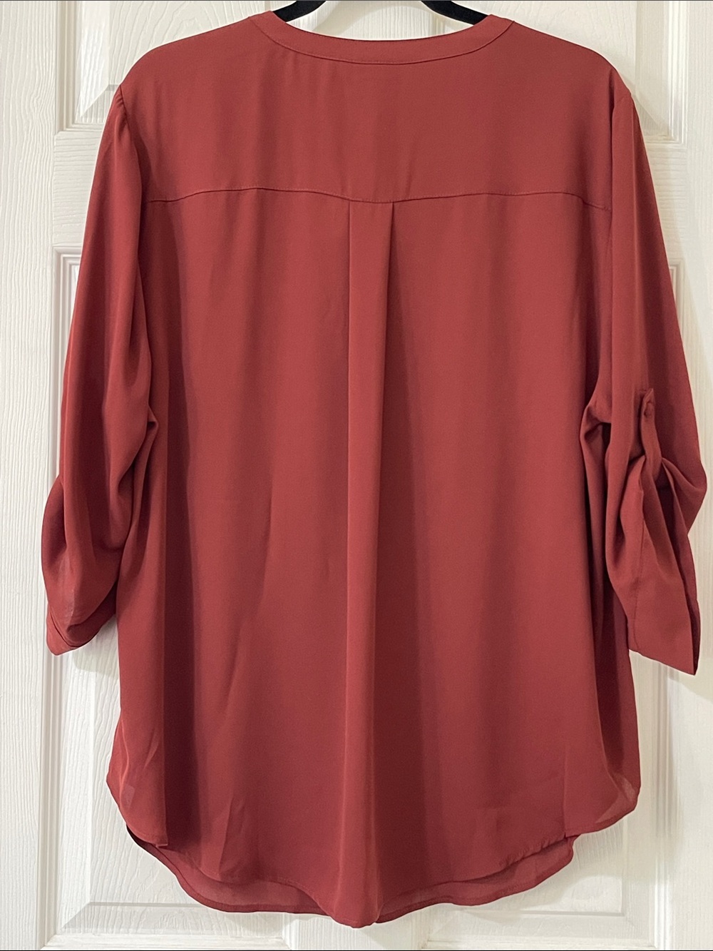 NWT Torrid Harper Blouse in Rich Brown color - Picture 4 of 6